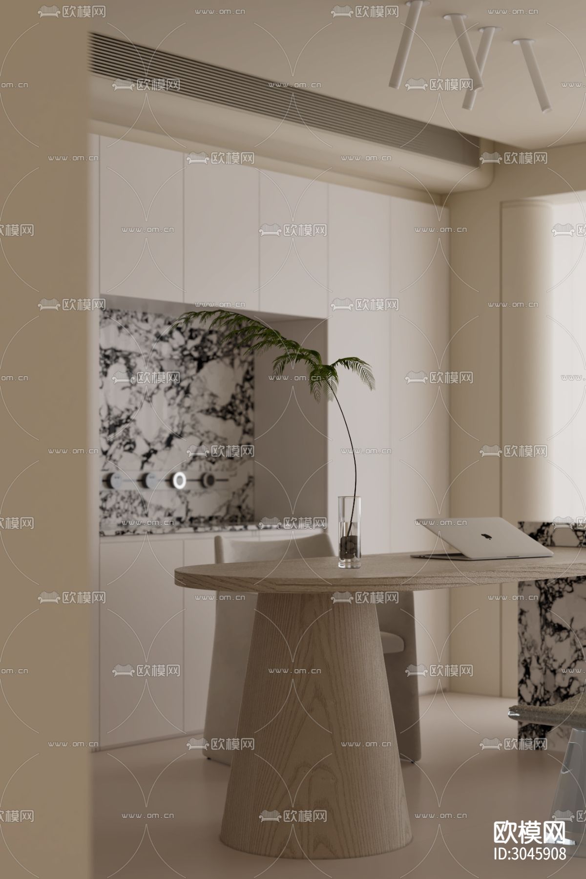 侘寂大平层效果图下载（渲染图12）