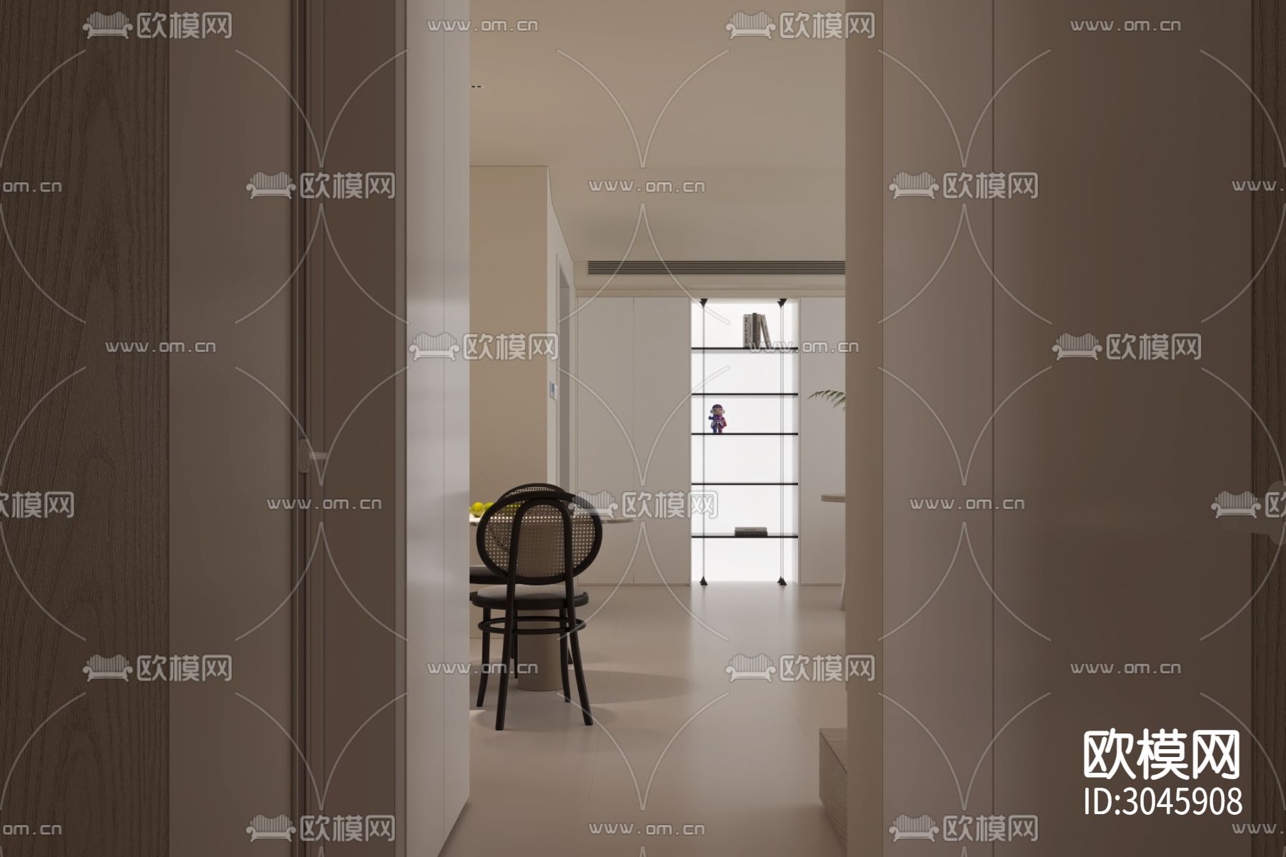 侘寂大平层效果图下载（渲染图11）