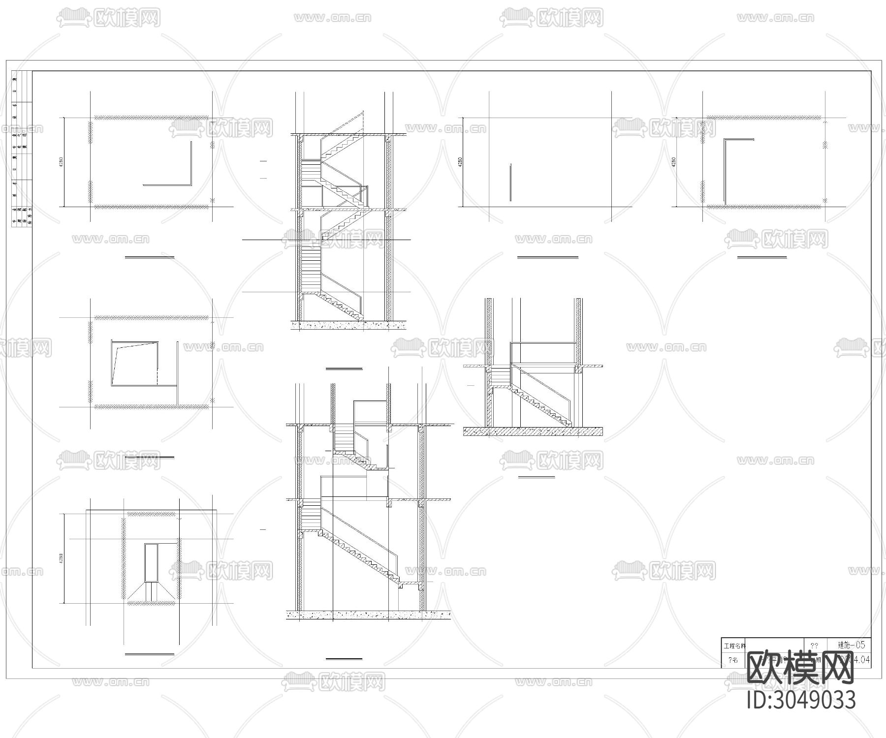 寺庙cad施工图下载（渲染图3）