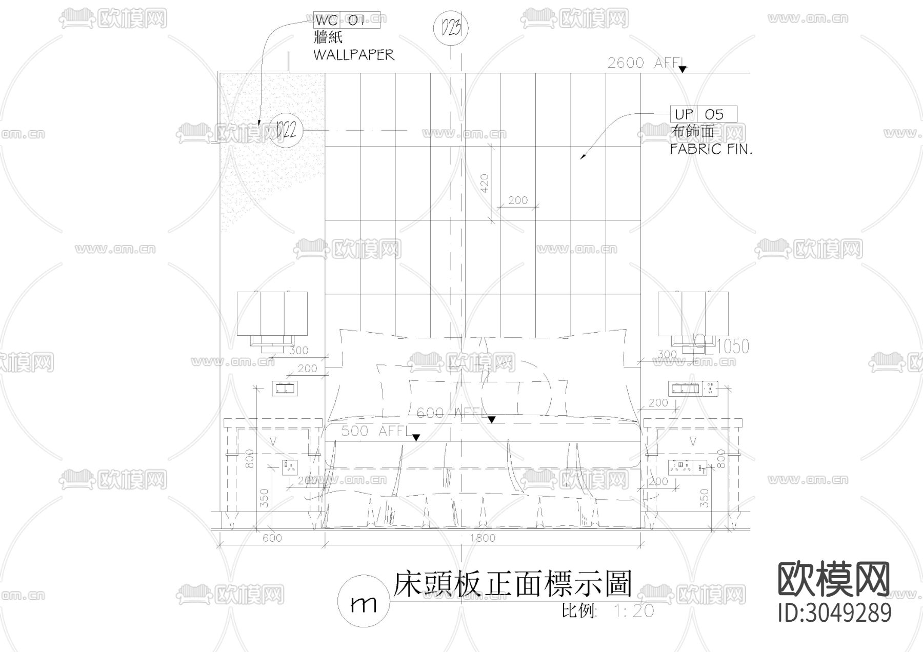 软包 不锈钢饰面cad大样图下载（渲染图4）