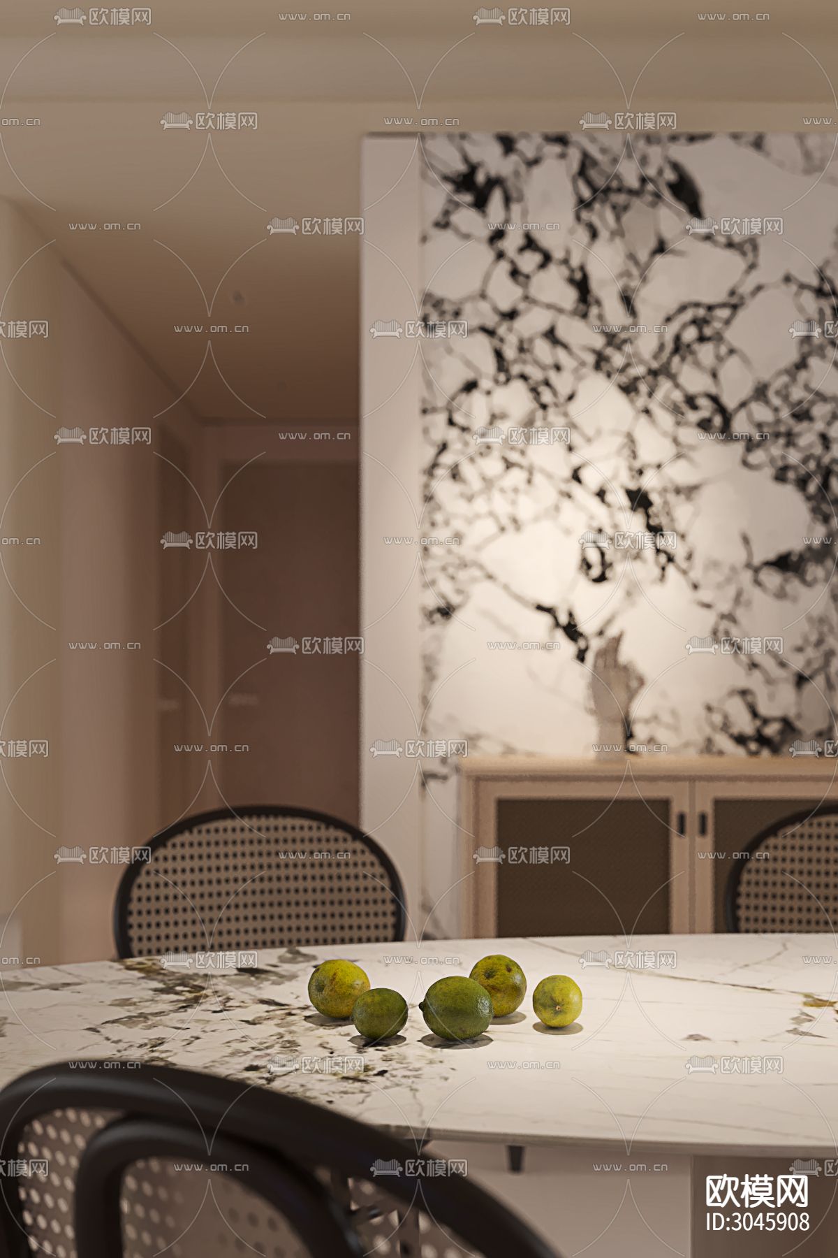 侘寂大平层效果图下载（渲染图5）