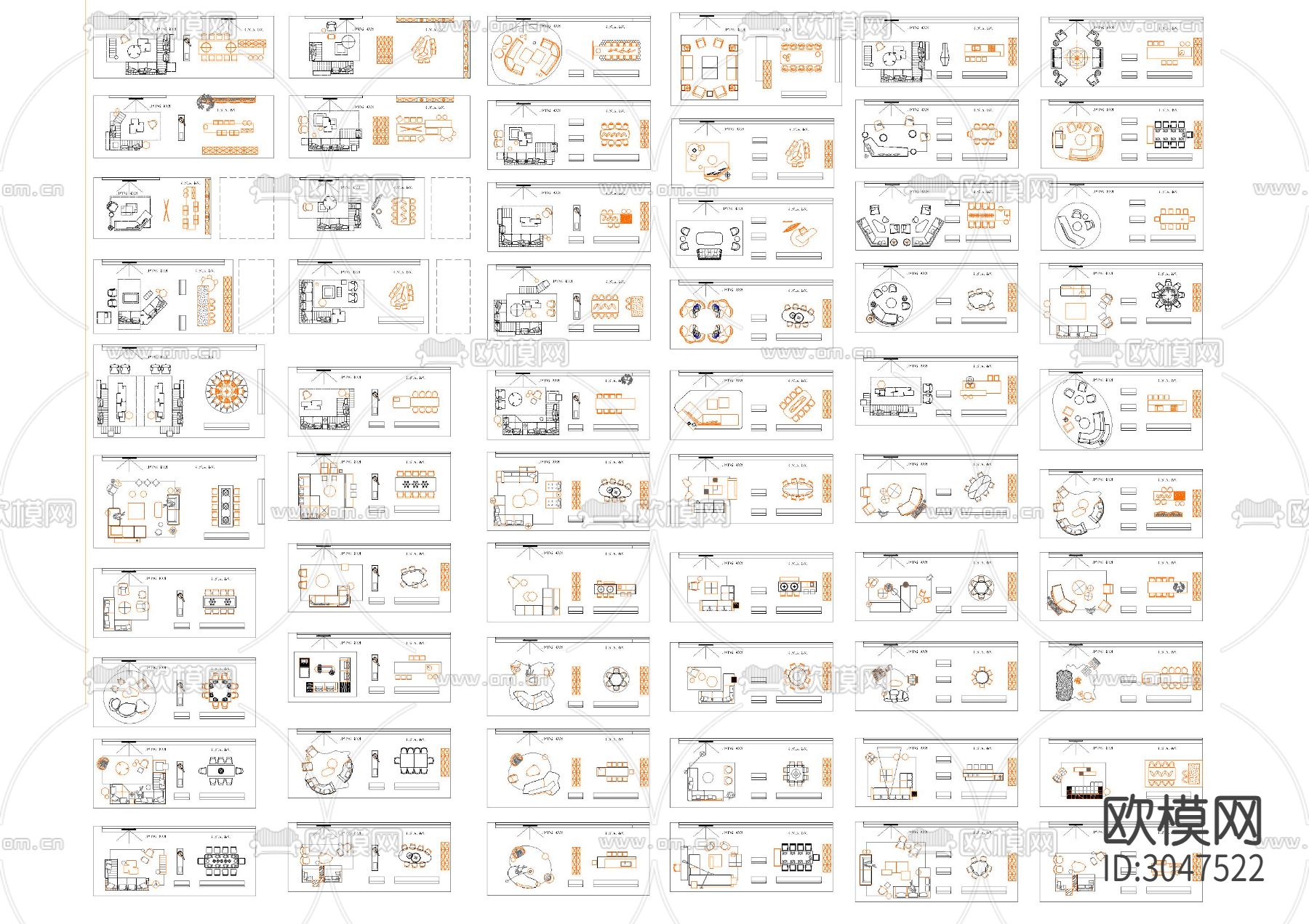 设计师精选家居cad图库下载（渲染图4）