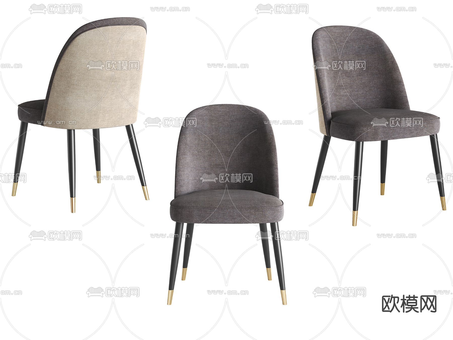 现代椅子 餐椅3d模型下载