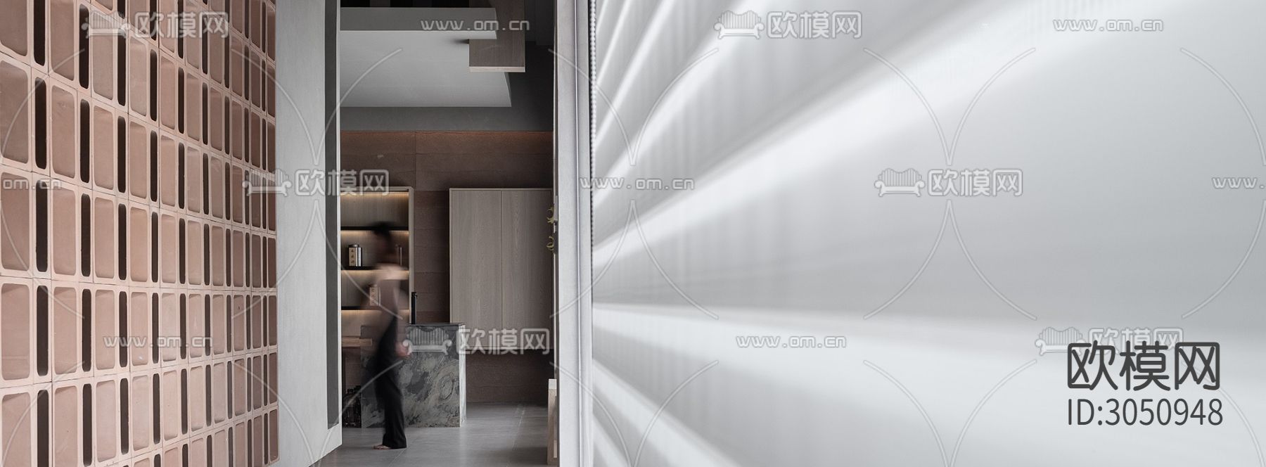 侘寂茶馆效果图下载（渲染图1）