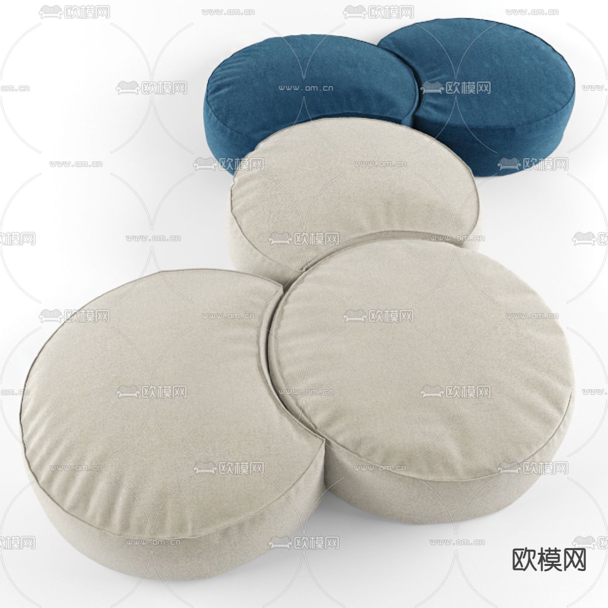 现代模块沙发su模型