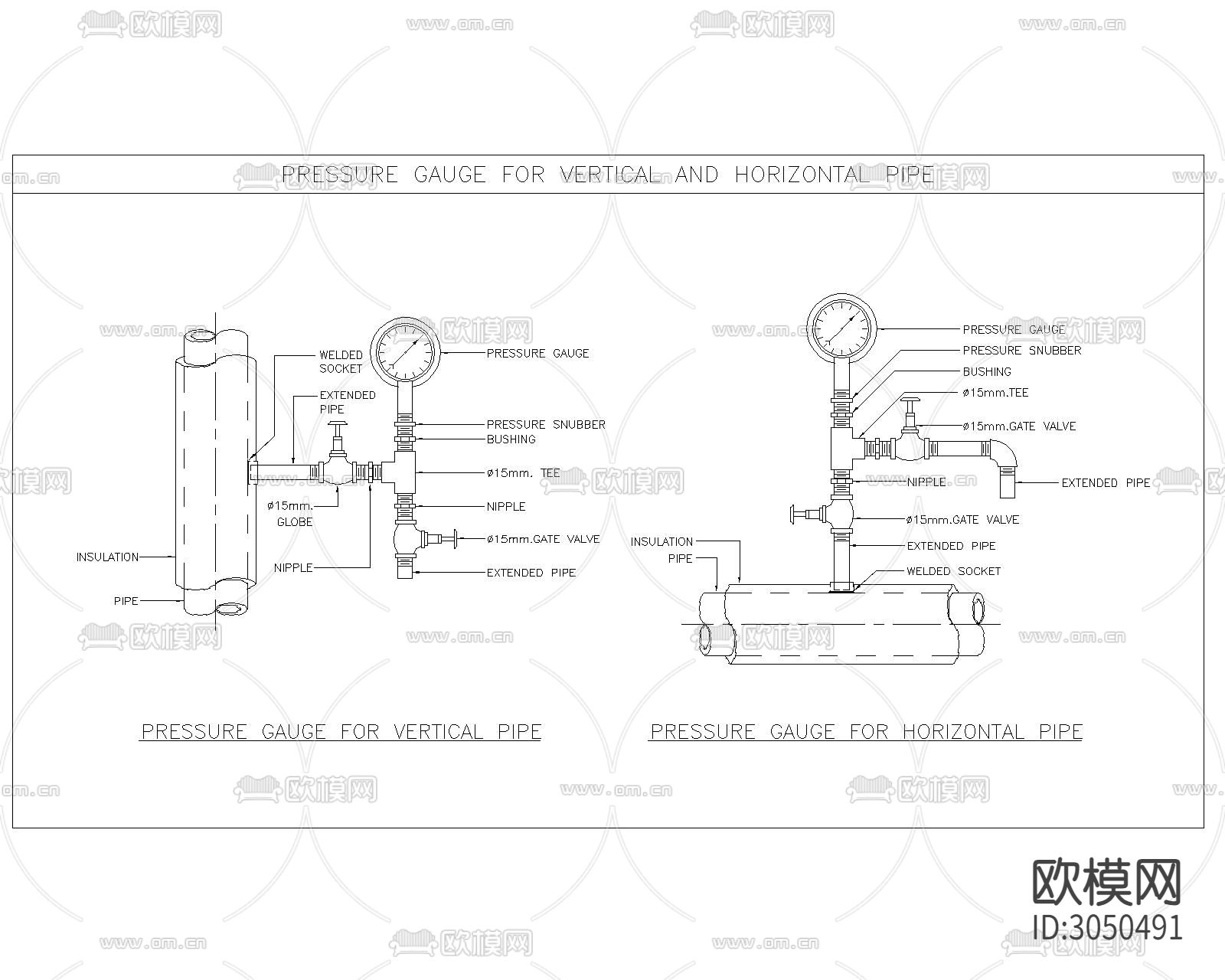 水利系统设备cad图库下载（渲染图6）