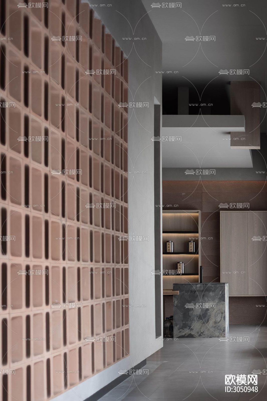 侘寂茶馆效果图下载（渲染图5）