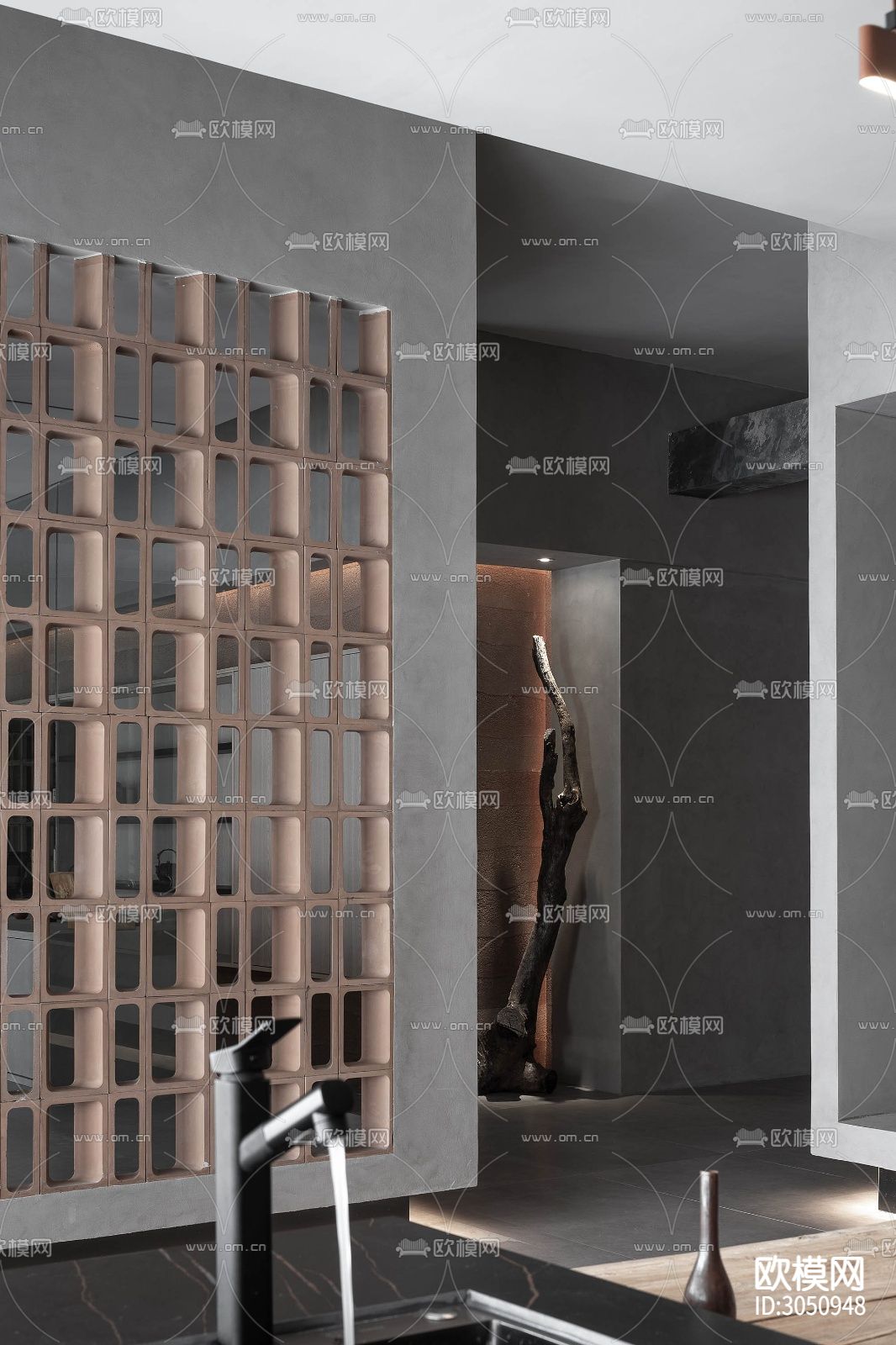 侘寂茶馆效果图下载（渲染图16）