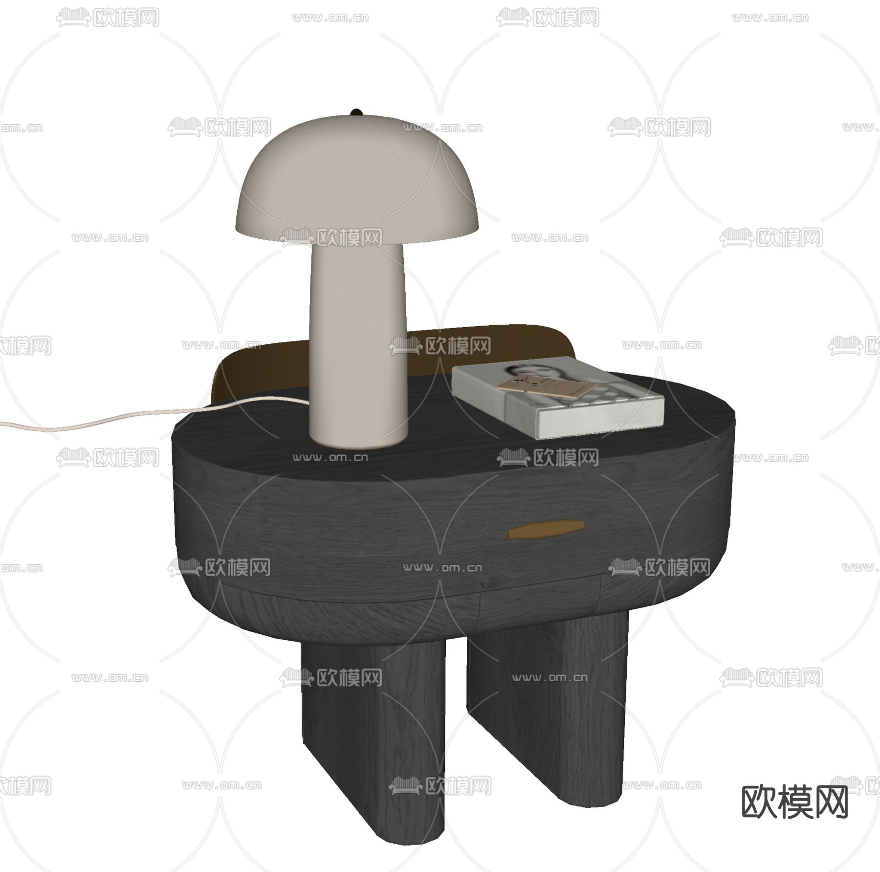 Poliform 床头柜su模型下载（渲染图1）