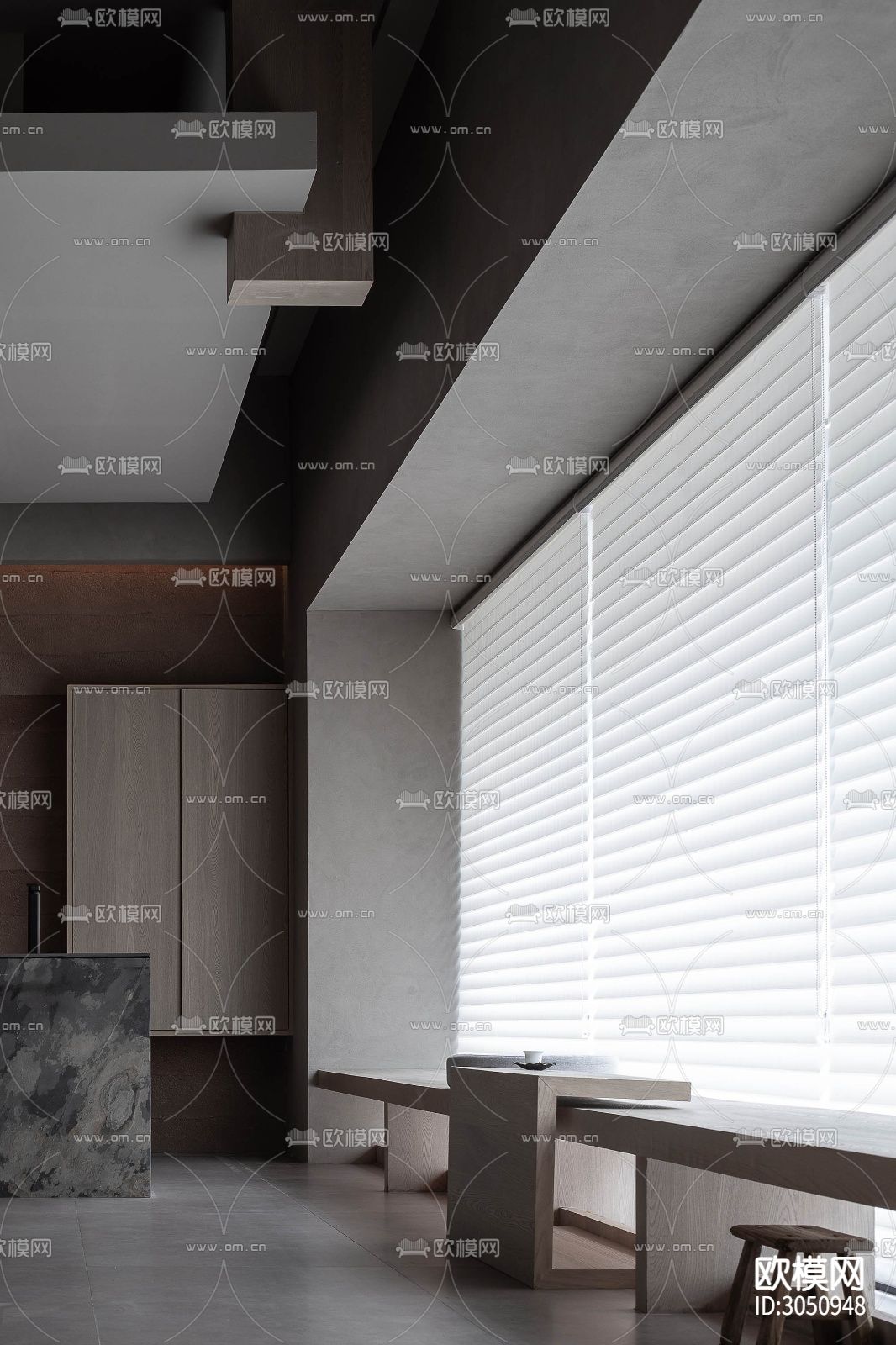 侘寂茶馆效果图下载（渲染图7）