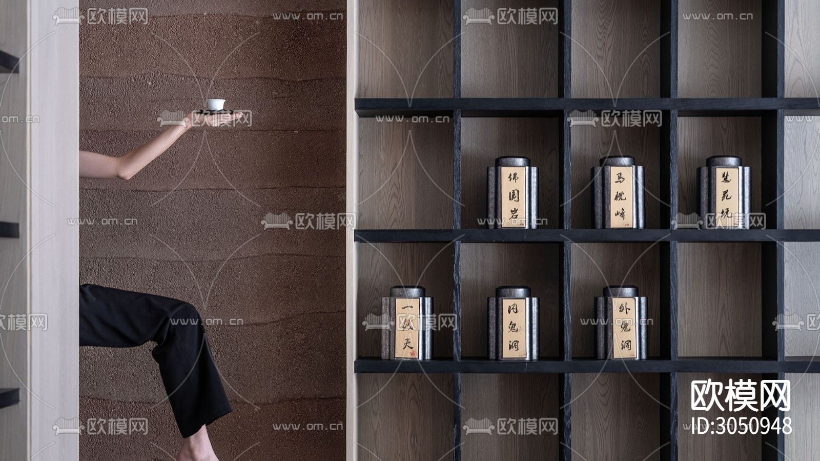 侘寂茶馆效果图下载（渲染图2）