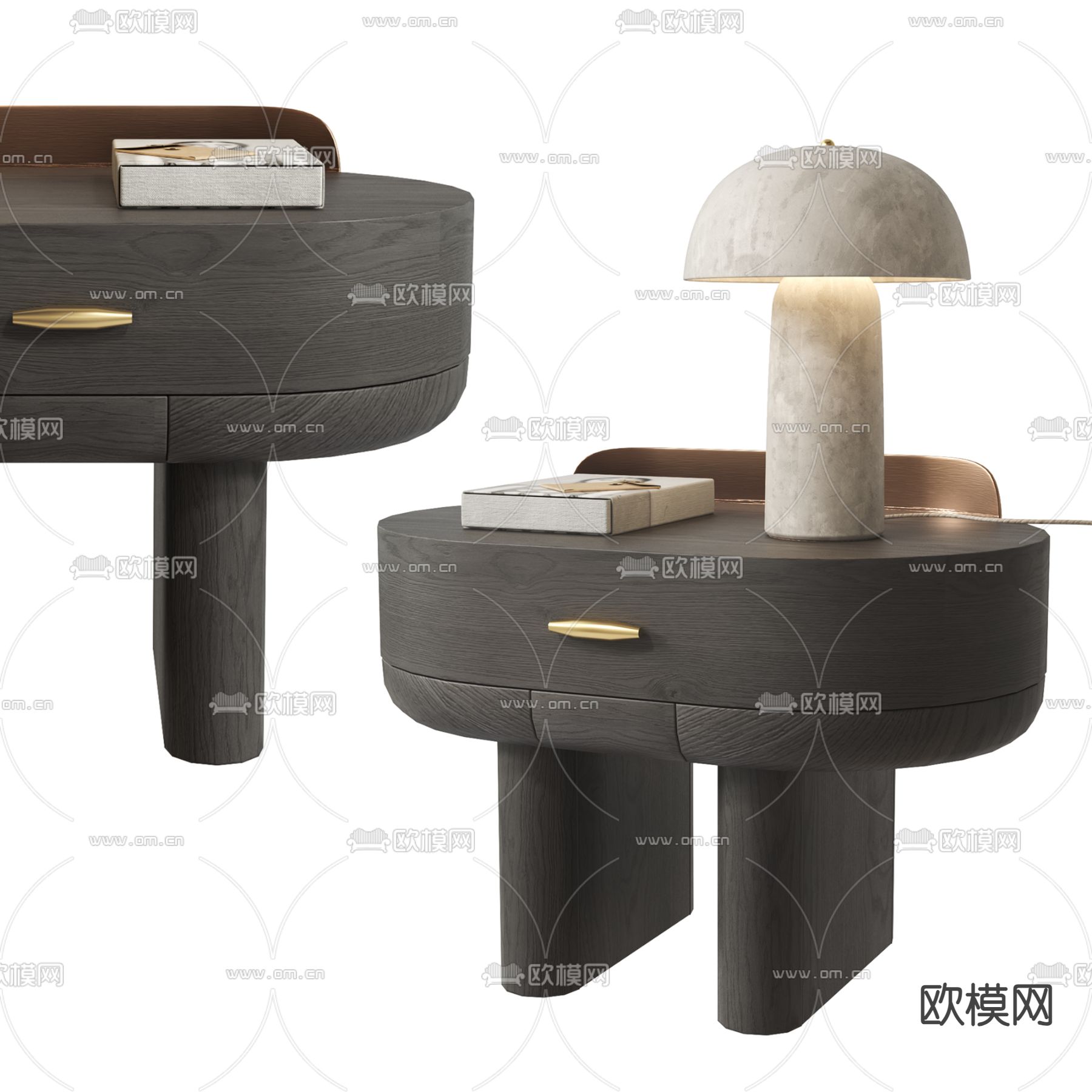 Poliform 床头柜su模型下载（渲染图2）