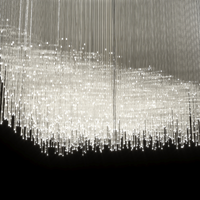  现代光纤灯 氛围灯 星星灯su模型 