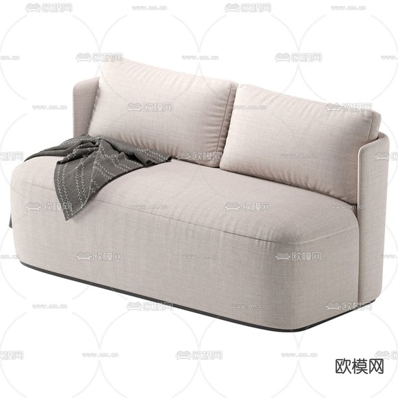 双人沙发3d模型下载