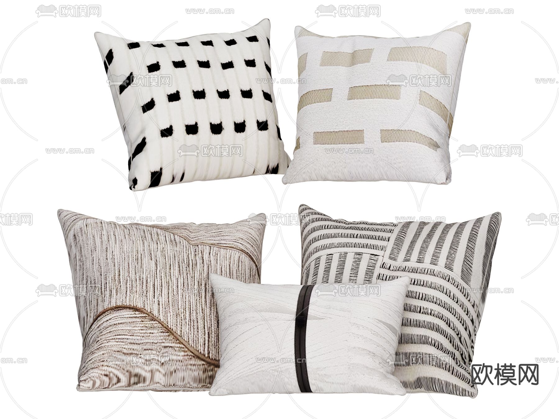 抱枕 靠枕 枕头3d模型下载