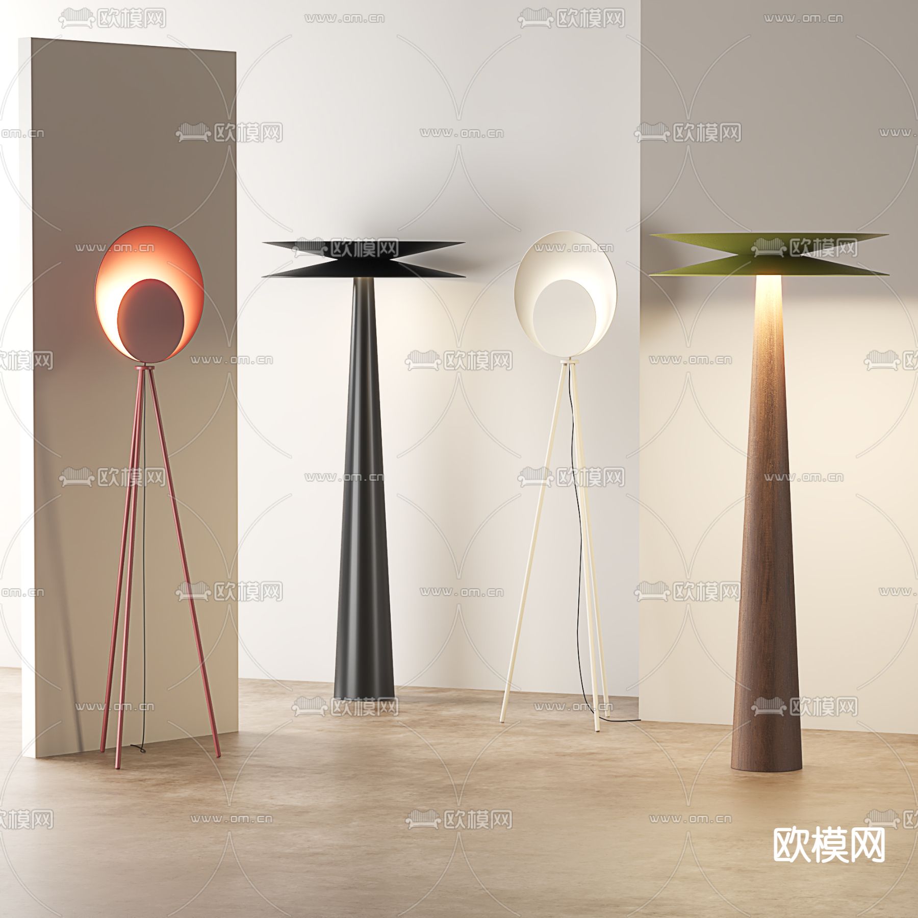 创意落地灯3d模型下载