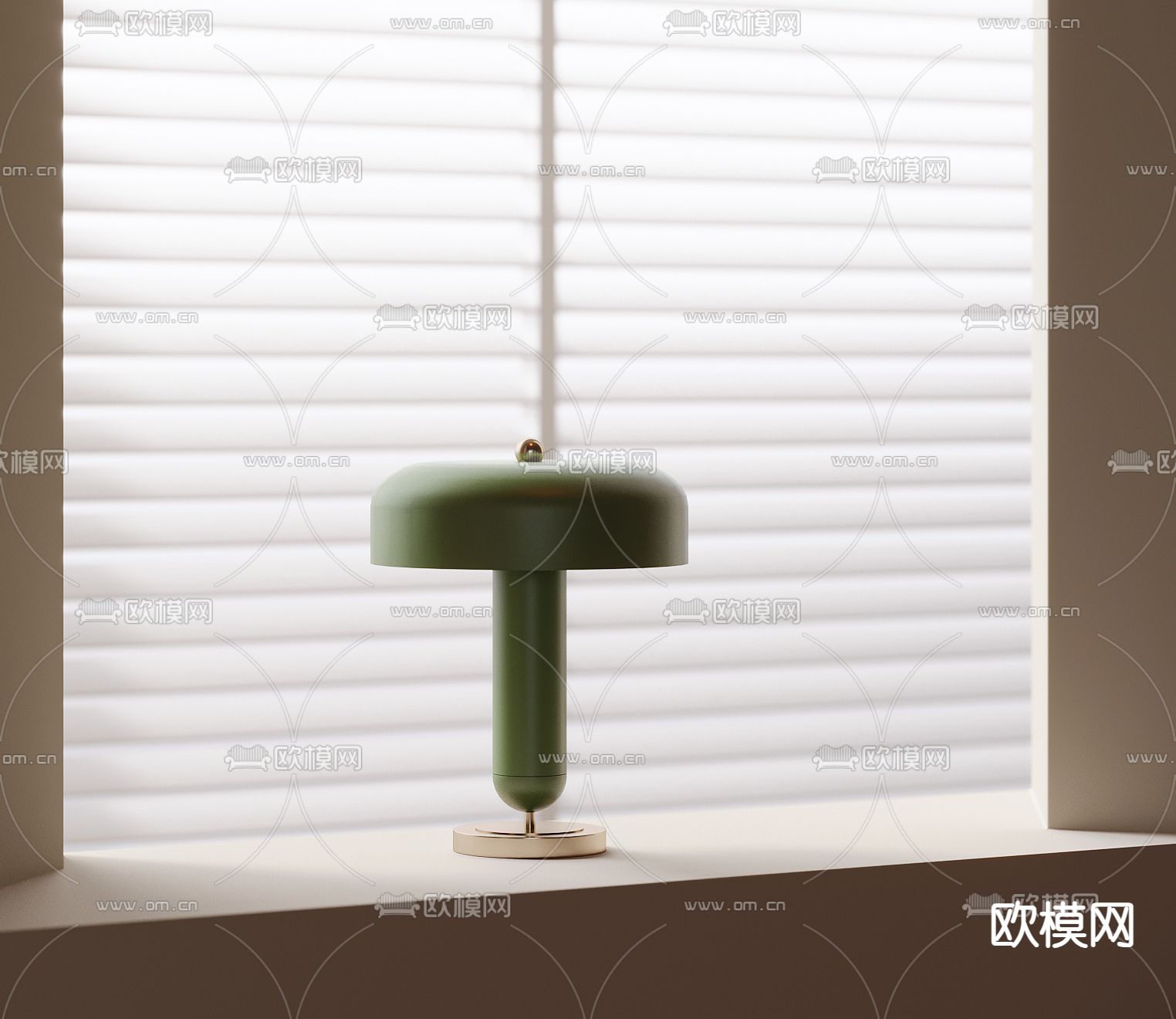 轻奢台灯3d模型下载