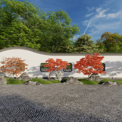  造型红枫 鸡爪槭su模型 