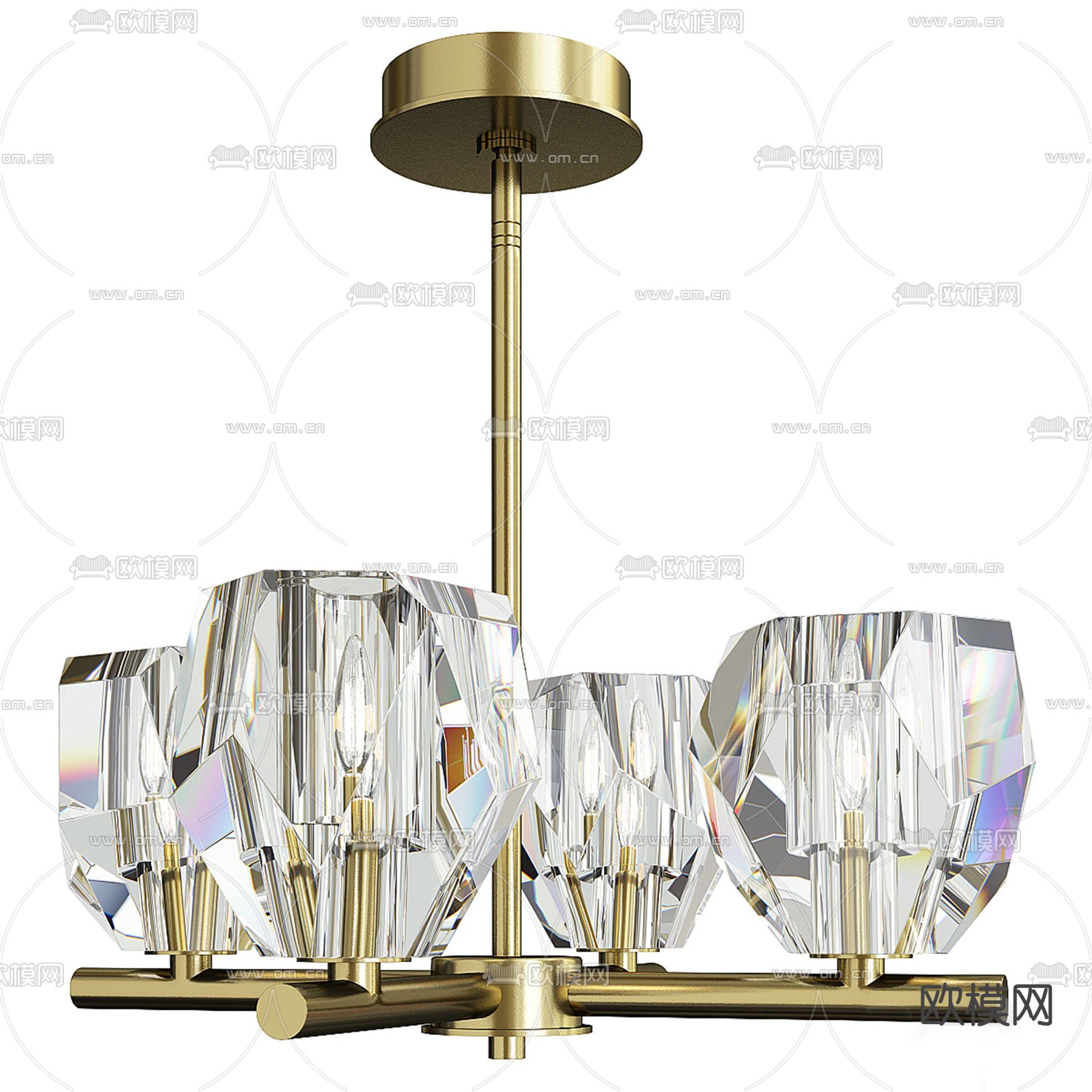 Gatsby 水晶吊灯 大厅吊灯3d模型下载