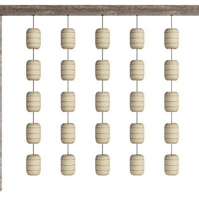  中式灯笼su模型 