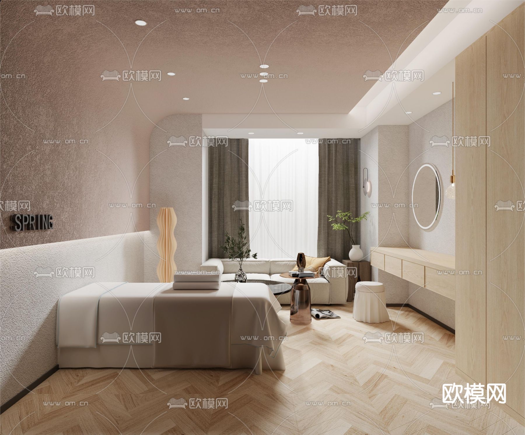 SPA护理房 美容包间3d模型下载