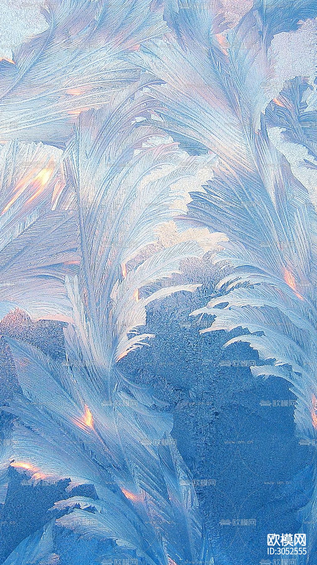 抽象挂画 植物画 海浪画贴图下载（渲染图10）