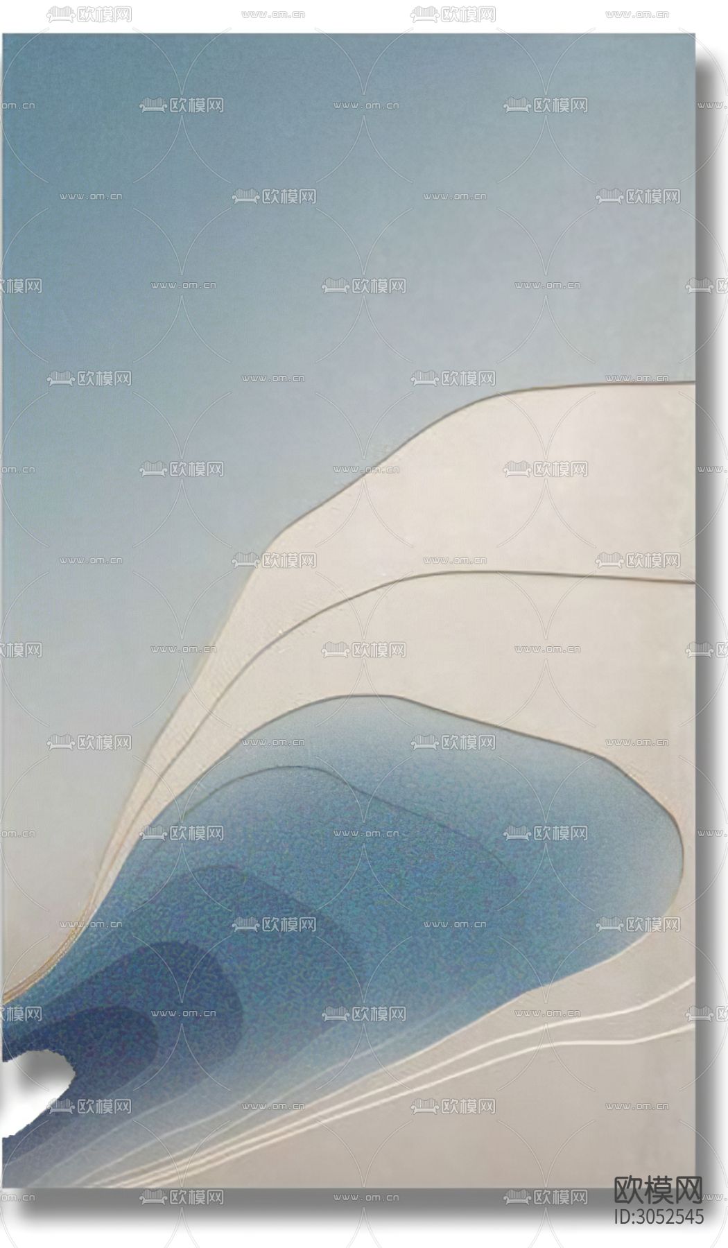 抽象挂画 艺术画 装饰画贴图下载（渲染图5）