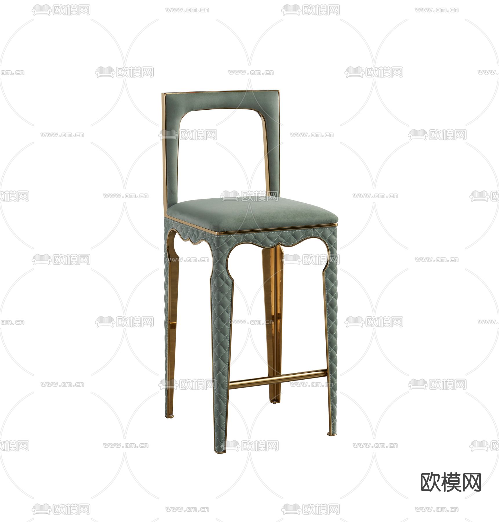 法式吧椅 吧凳 高脚凳3d模型下载