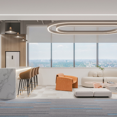  现代茶水间 办公休息区 水吧休闲区su模型 