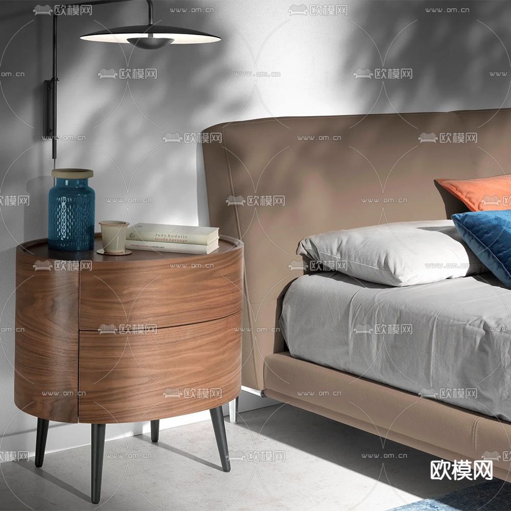 Angel Cerda 床头柜3d模型下载（渲染图1）