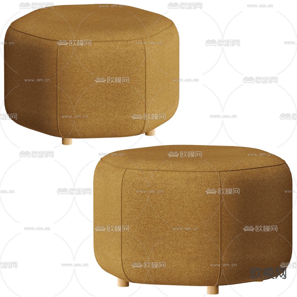 MISSANA 沙发凳 矮凳3d模型下载