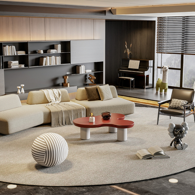  Minotti 米洛提组合沙发su模型 
