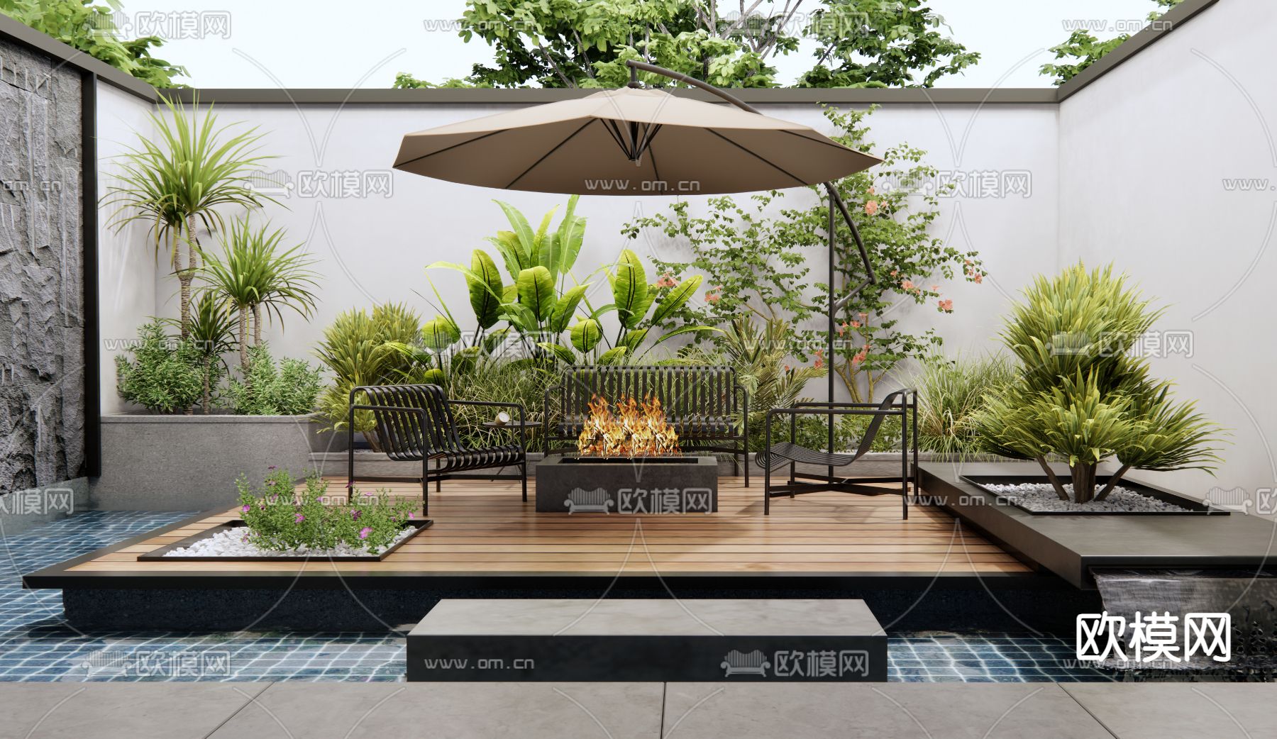 户外椅 庭院椅 休闲椅3d模型下载