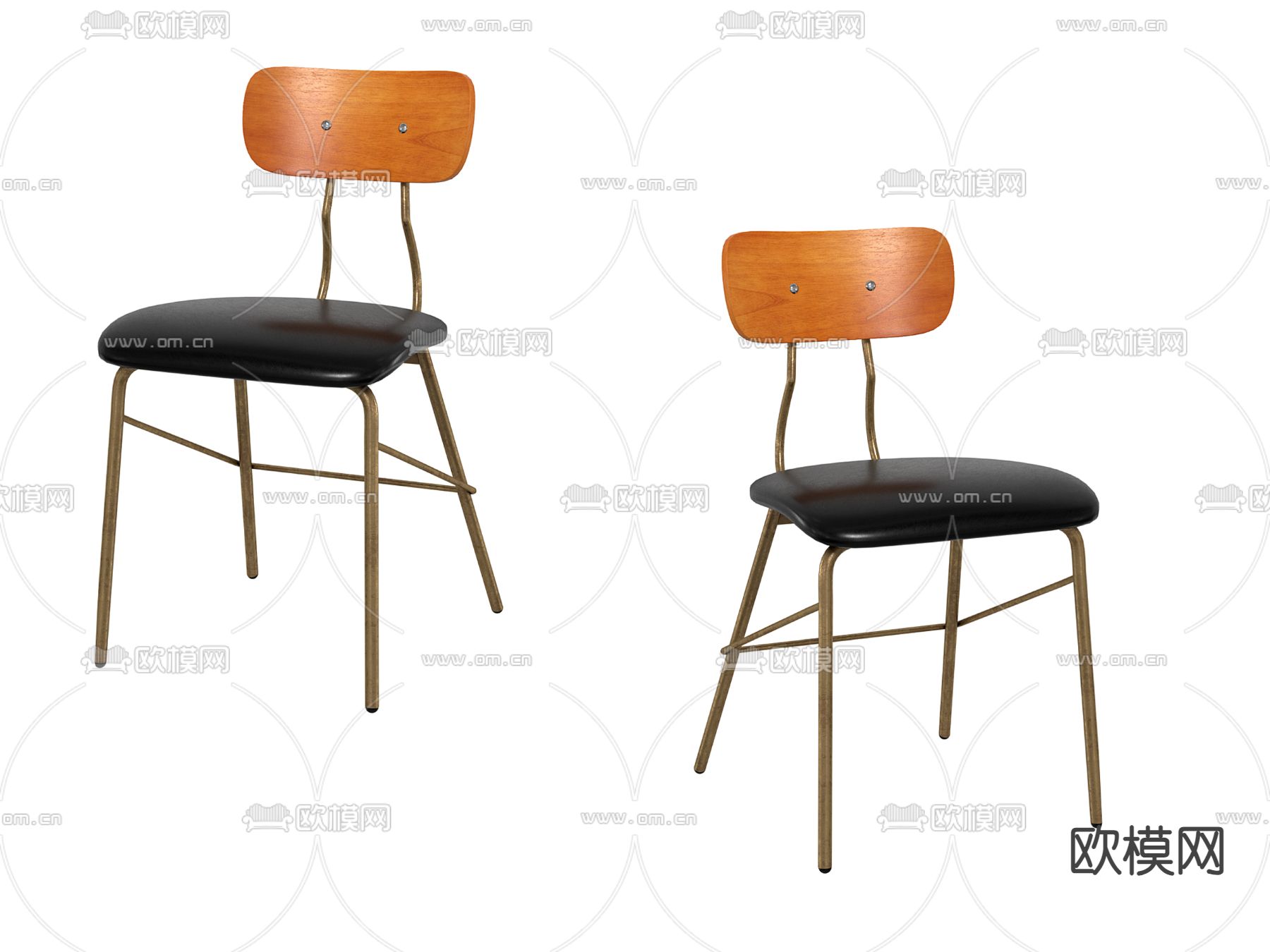 北欧椅子 餐椅3d模型下载