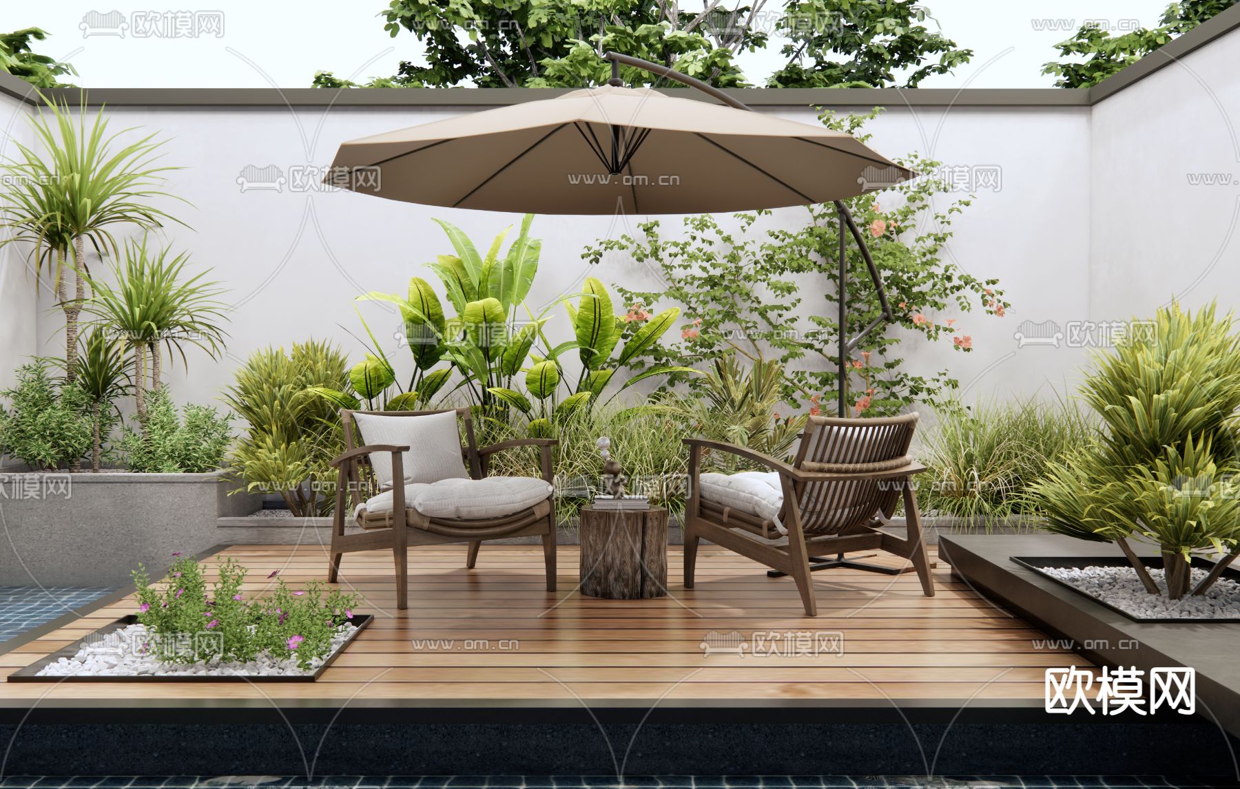 户外椅 庭院椅 休闲椅3d模型下载