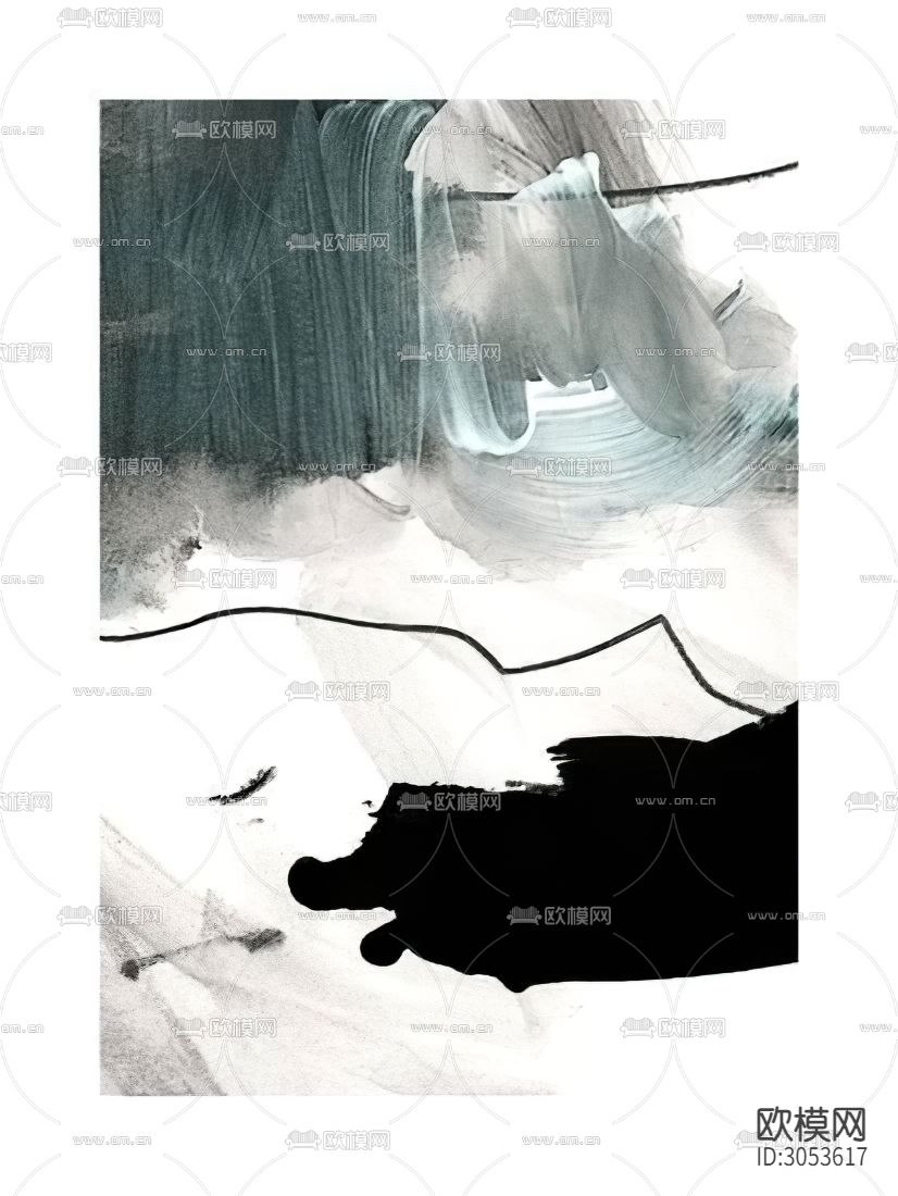 贴图 艺术画 挂画贴图下载（渲染图3）