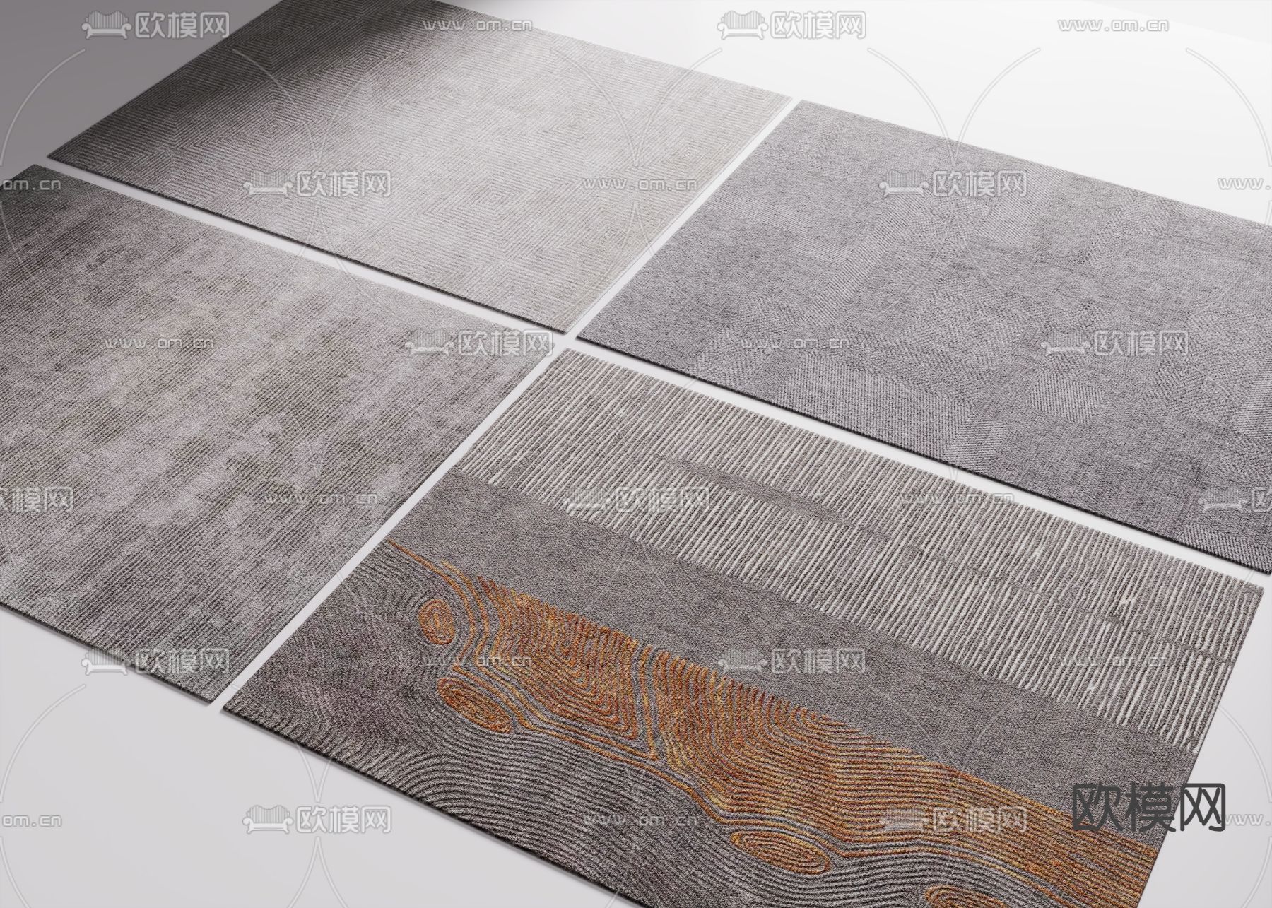 地毯 方毯3d模型下载