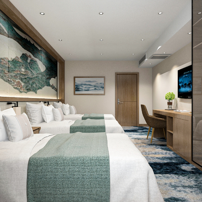  酒店宾馆客房su模型 