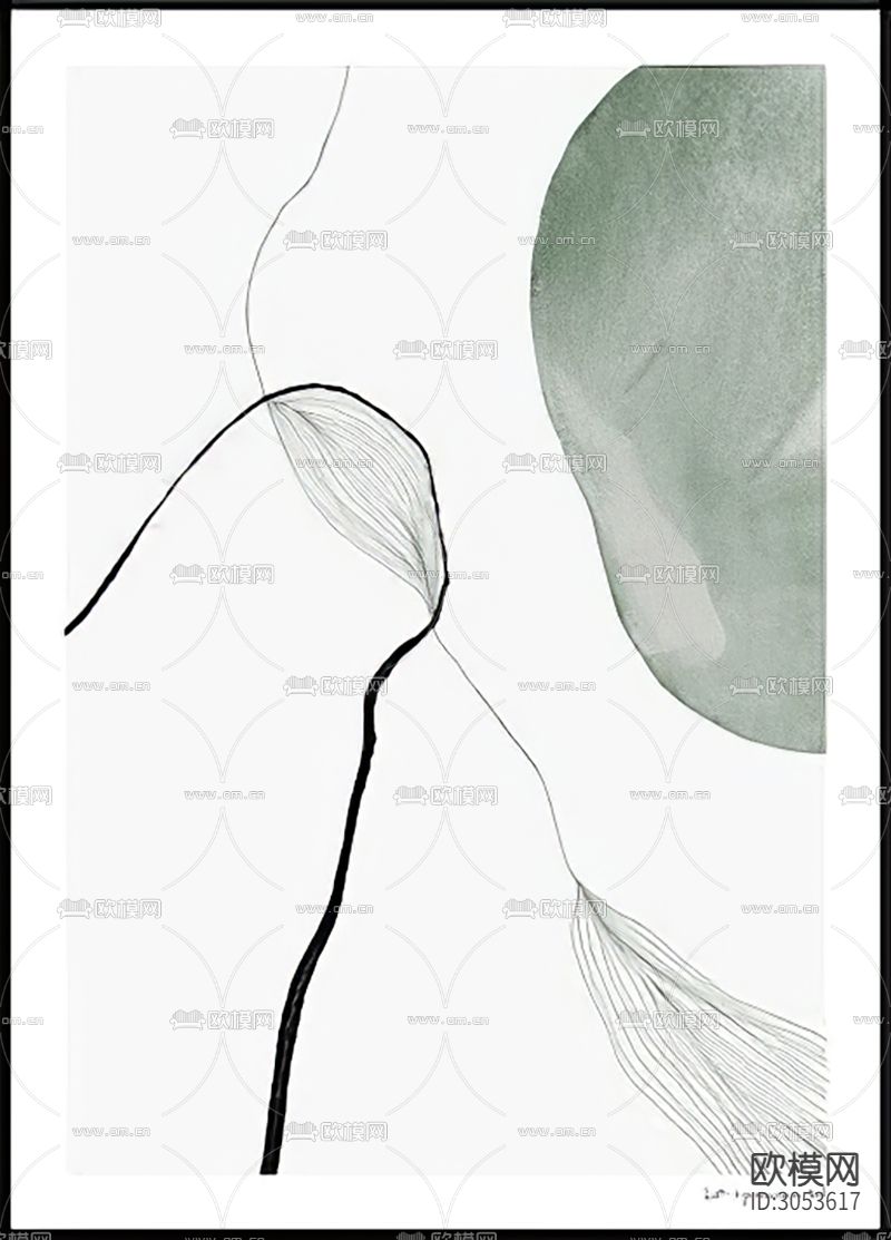 贴图 艺术画 挂画贴图下载（渲染图2）