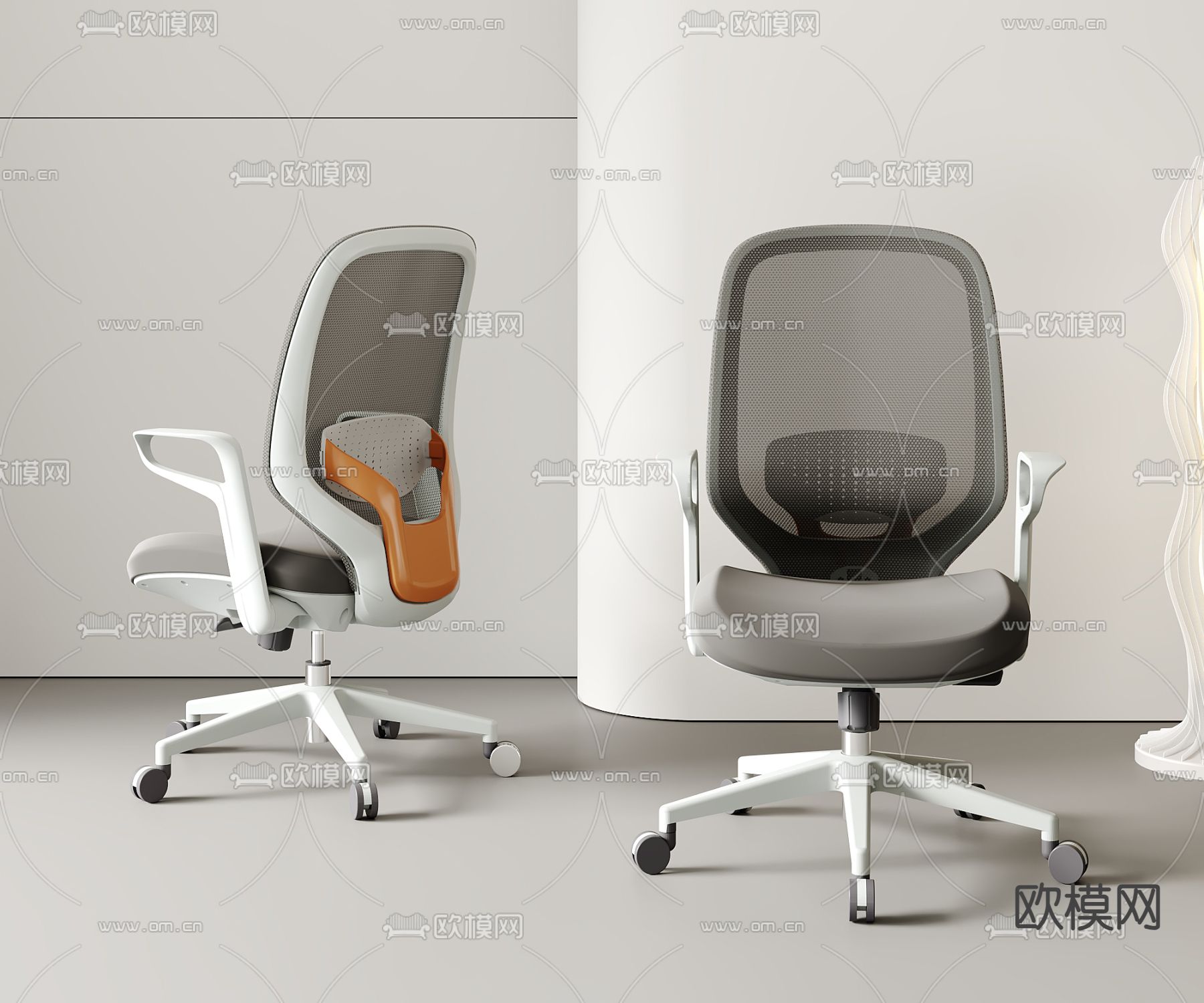 办公椅 职员椅 会议椅3d模型下载