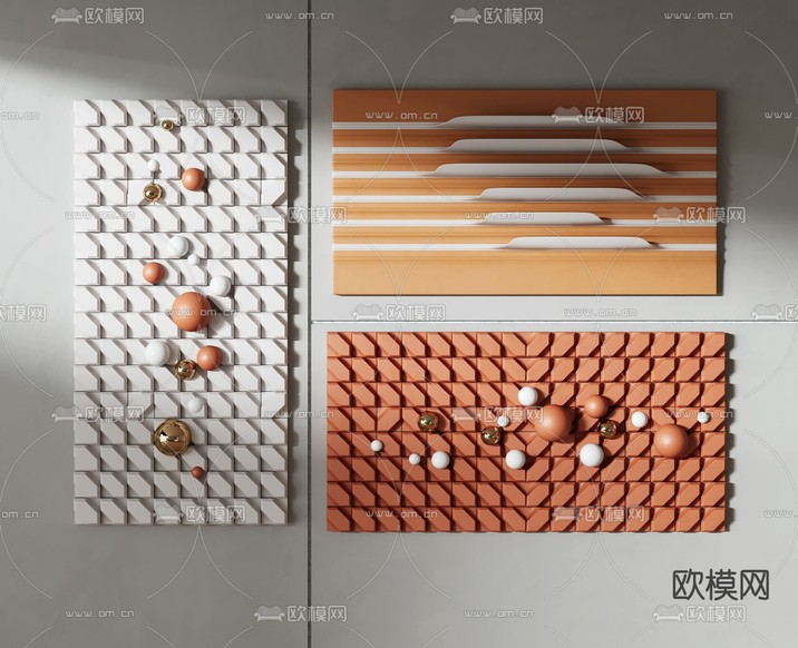 立体墙饰 挂饰3d模型下载