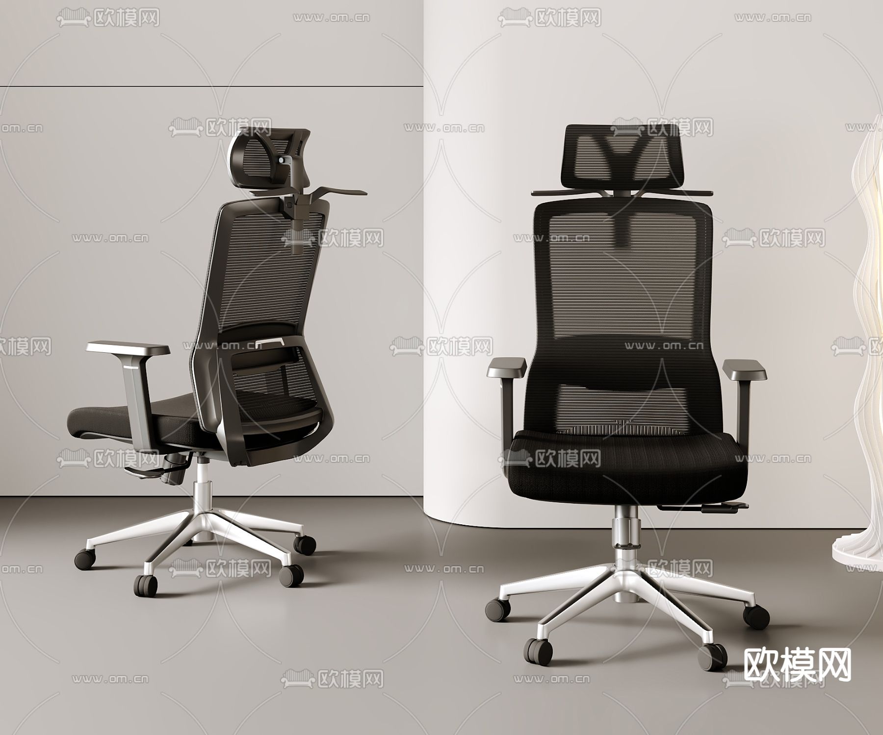 办公椅 职员椅 会议椅3d模型下载