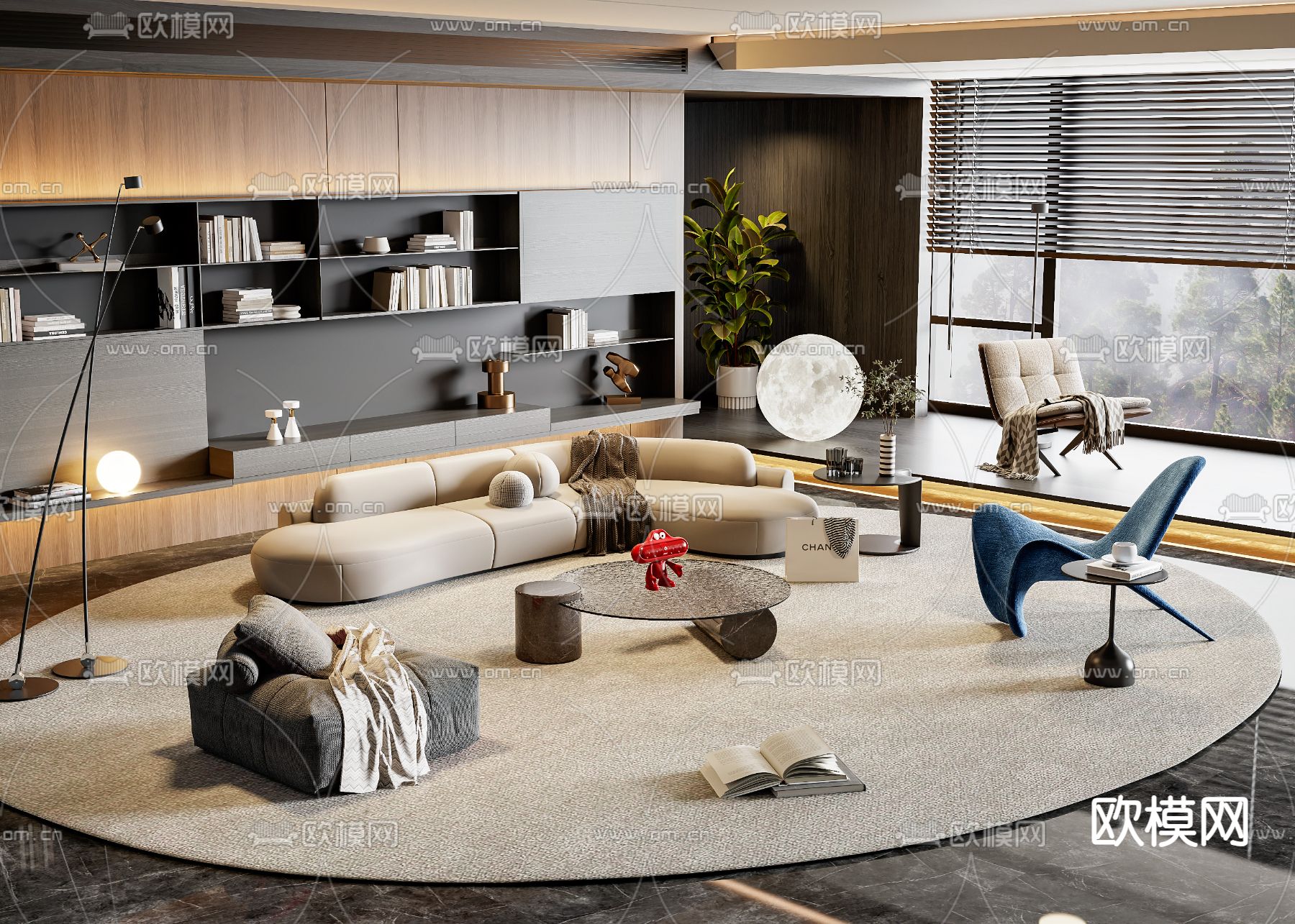 Minotti 米洛提 组合沙发3d模型下载