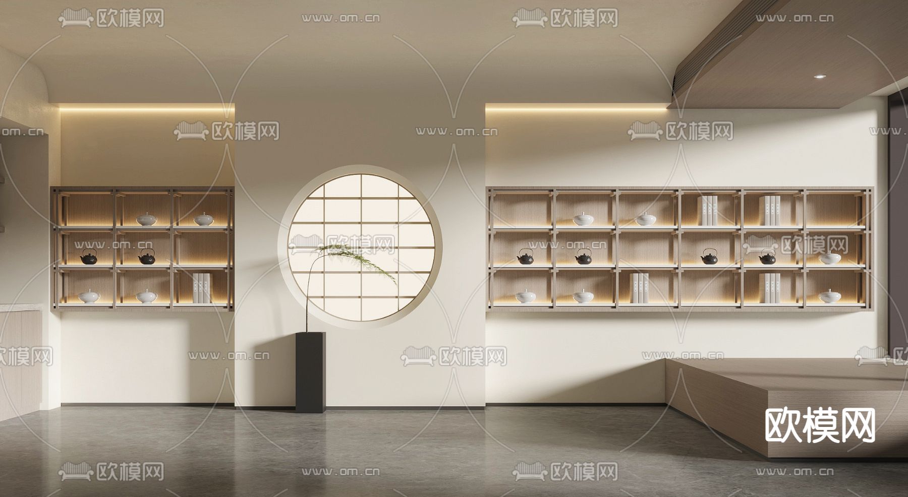 悬空装饰柜 吊柜 壁挂茶柜3d模型下载