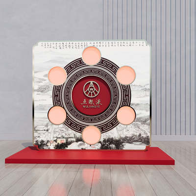 新中式商业美陈su模型