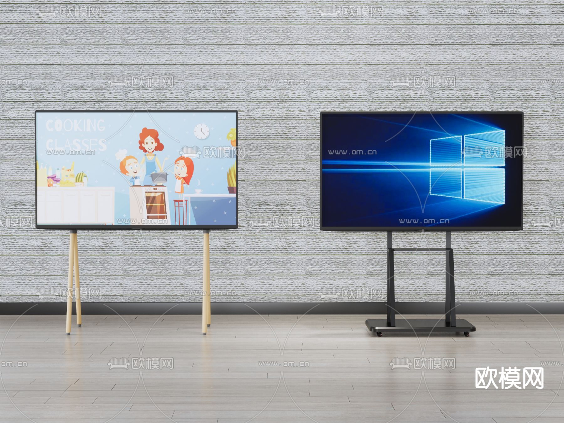 会议电视 会议显示屏su模型