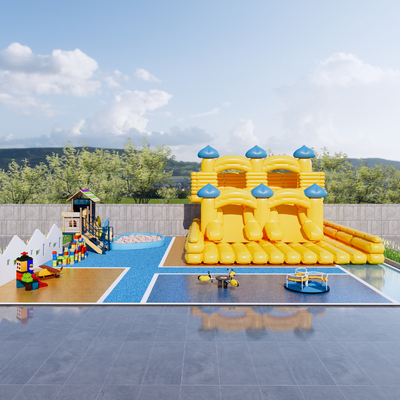 游乐设施 儿童充气城堡su模型