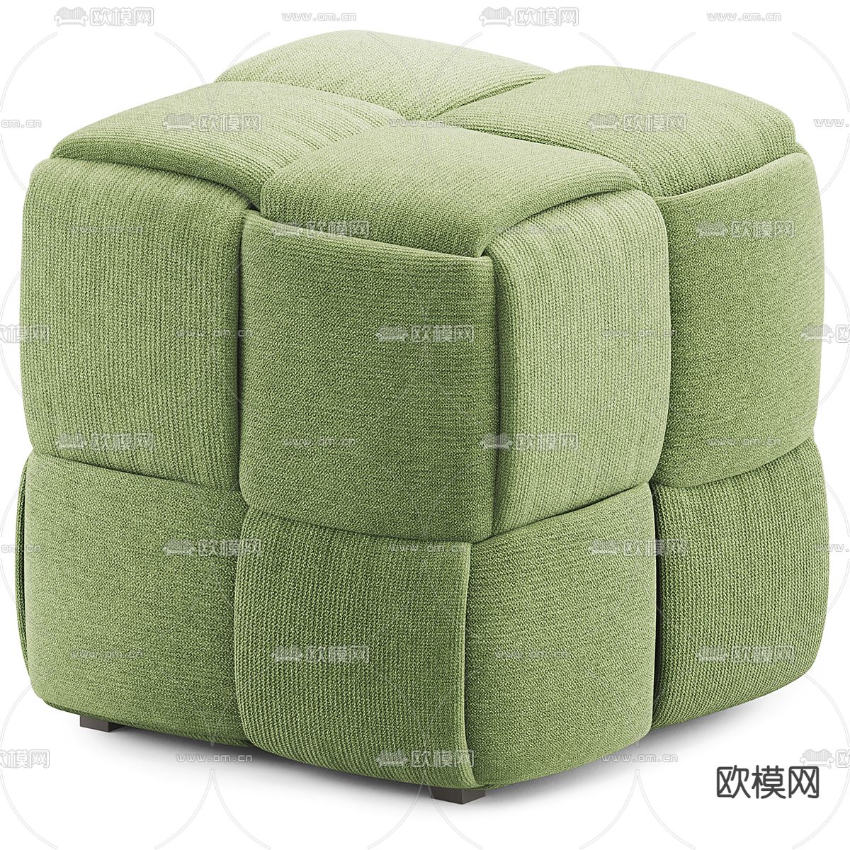 Pouf 沙发凳 矮凳 方凳3d模型下载（渲染图2）