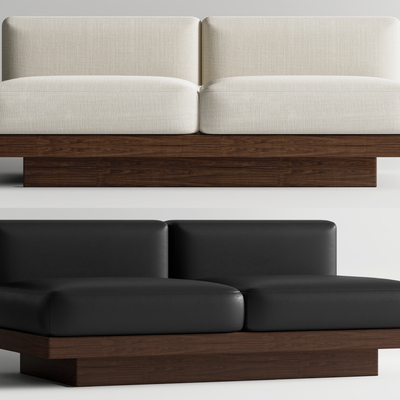 现代双人沙发su模型