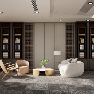 现代休闲组合沙发su模型